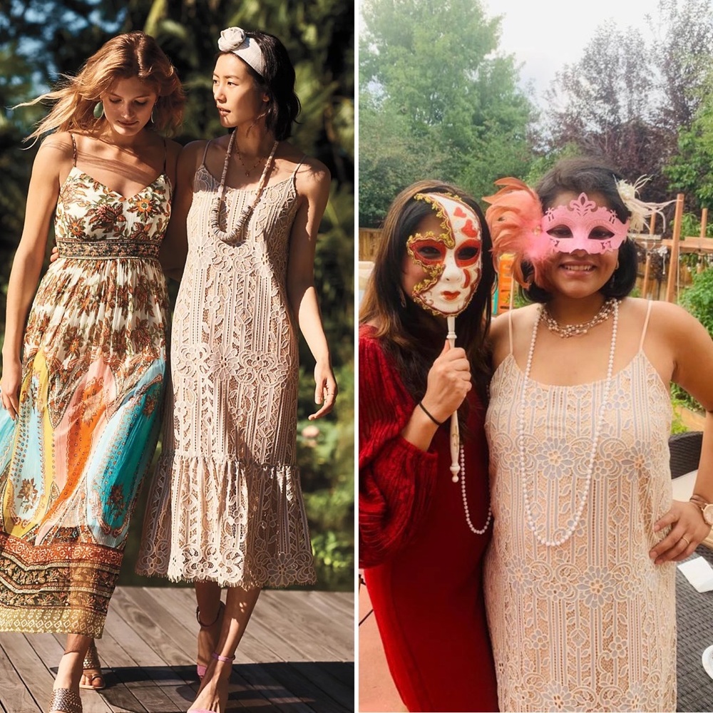 Anthropologie Eri + Ali Twilight Lace Dress